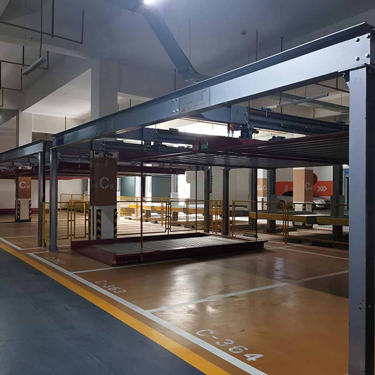 四立柱簡(jiǎn)易式立體車庫(kù)